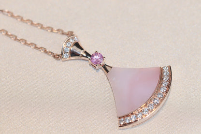 [Windsor Jewelry]DREAM NECKLACE PINK MOP DIAMOND
