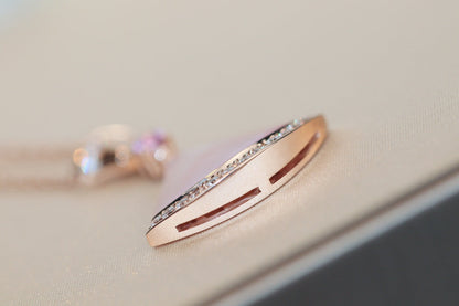 [Windsor Jewelry]DREAM NECKLACE PINK MOP DIAMOND