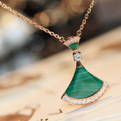[Windsor Jewelry]DREAM NECKLACE MALACHITE DIAMOND