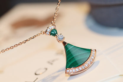 [Windsor Jewelry]DREAM NECKLACE MALACHITE DIAMOND
