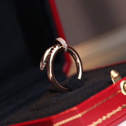 [Windsor Jewelry]JUSTE RING 2.65MM PINK GOLD DIAMOND