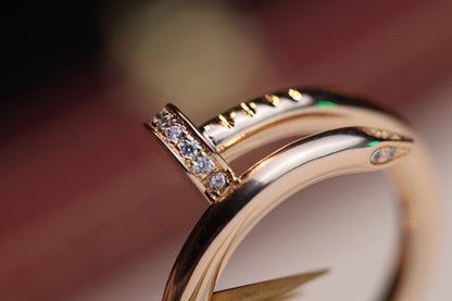 [Windsor Jewelry]JUSTE RING 2.65MM PINK GOLD DIAMOND