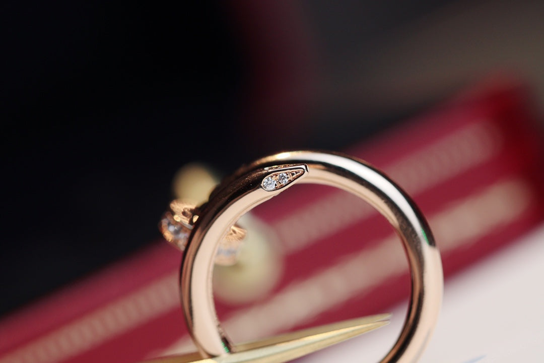 [Windsor Jewelry]JUSTE RING 2.65MM PINK GOLD DIAMOND