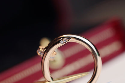 [Windsor Jewelry]JUSTE RING 2.65MM PINK GOLD DIAMOND