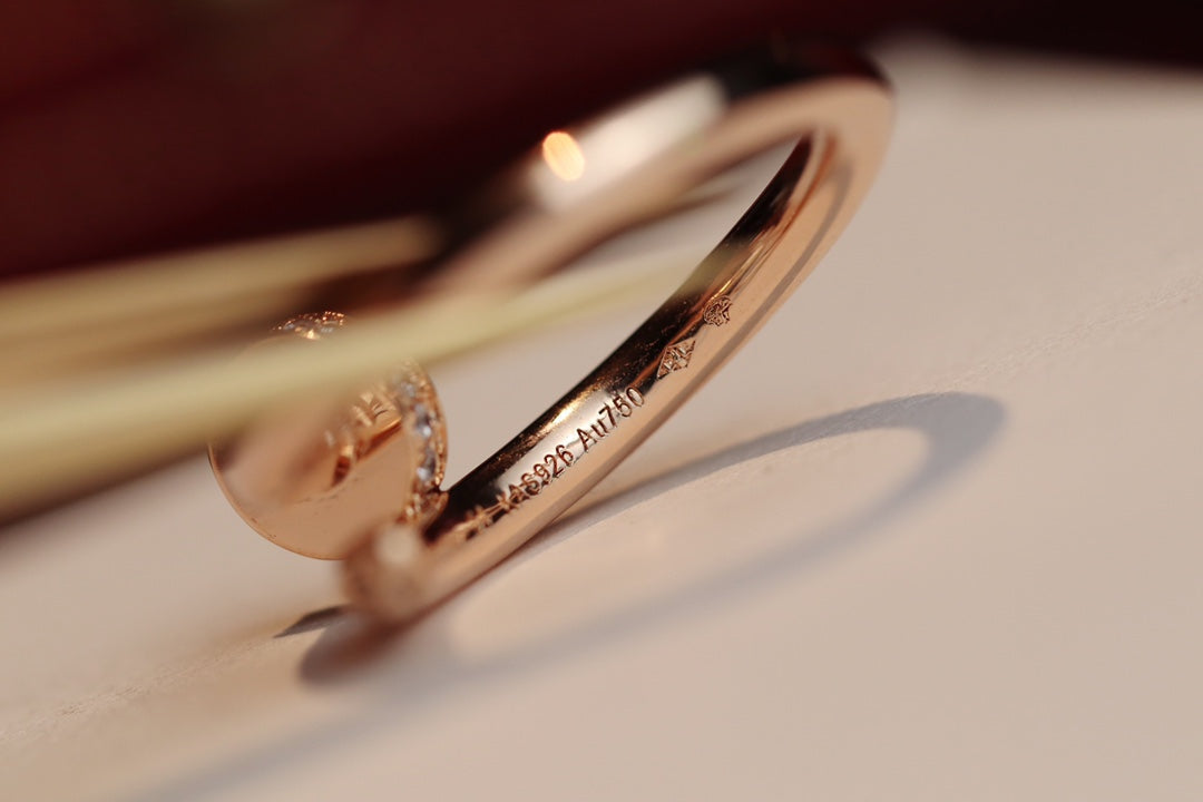 [Windsor Jewelry]JUSTE RING 2.65MM PINK GOLD DIAMOND