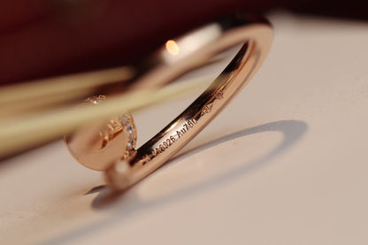 [Windsor Jewelry]JUSTE RING 2.65MM PINK GOLD DIAMOND