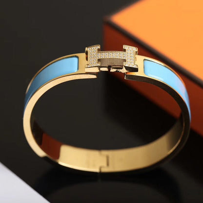 [Windsor Jewelry]H CLOUD BLUE BRACELET GOLD DIAMOND