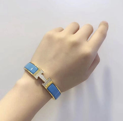 [Windsor Jewelry]H CLOUD BLUE BRACELET GOLD DIAMOND