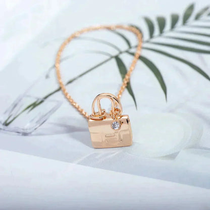 [Windsor Jewelry]AMULETTE PEDANT ROSE GOLD NECKLACE