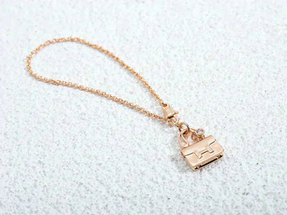 [Windsor Jewelry]AMULETTE PEDANT ROSE GOLD NECKLACE