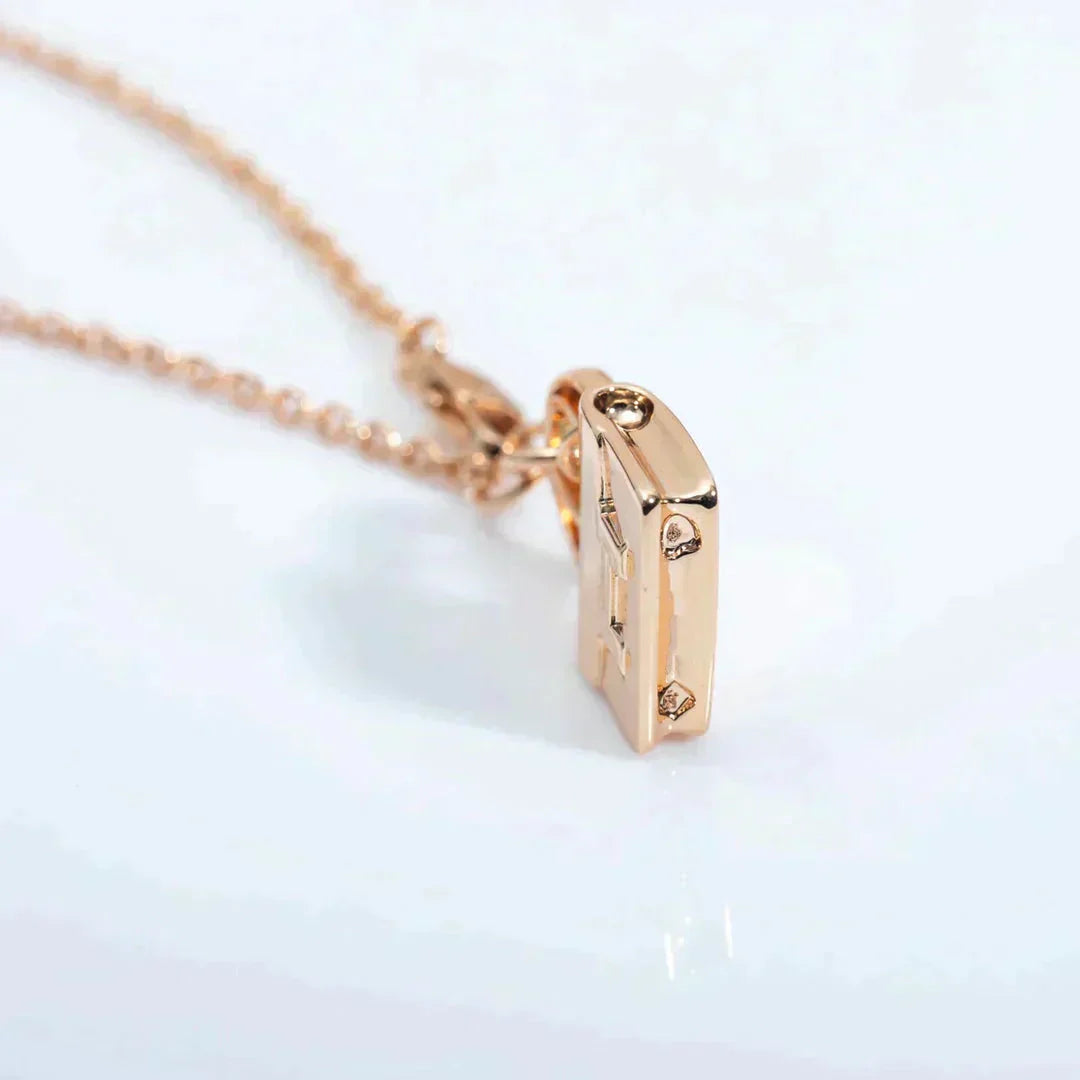 [Windsor Jewelry]AMULETTE PEDANT ROSE GOLD NECKLACE