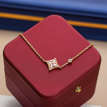 [Windsor Jewelry]STAR 1 DIAMOND PINK GOLD BRACELET