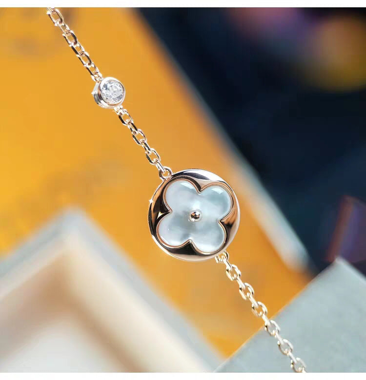 [Windsor Jewelry]SUN MOP GOLD 1 DIAMOND NECKLACE