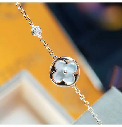 [Windsor Jewelry]SUN MOP GOLD 1 DIAMOND NECKLACE