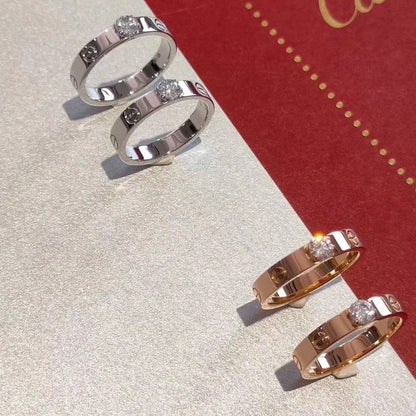 [Windsor Jewelry]LOVE RING 3.6MM 1 BIG DIAMOND