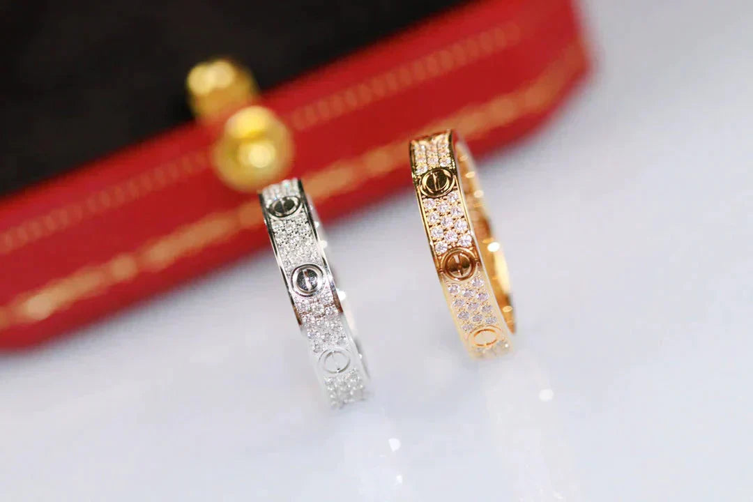 [Windsor Jewelry]LOVE RING 3.6MM DIAMOND PAVED