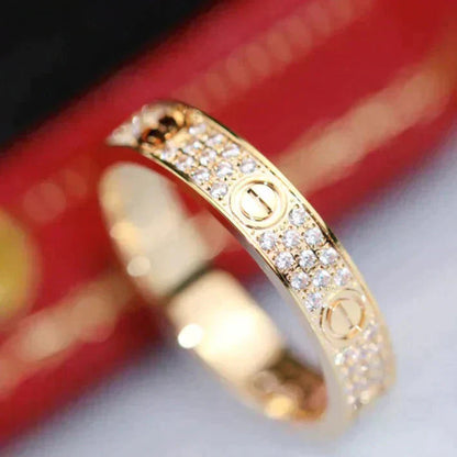 [Windsor Jewelry]LOVE RING 3.6MM DIAMOND PAVED