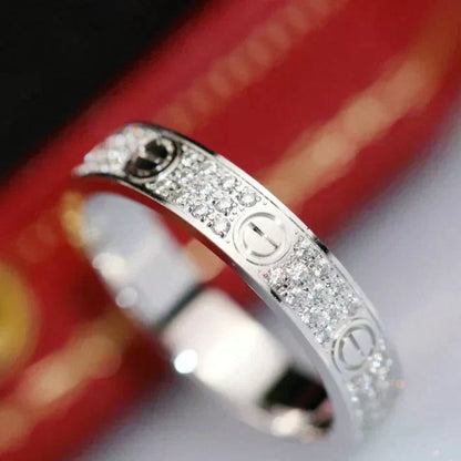 [Windsor Jewelry]LOVE RING 3.6MM DIAMOND PAVED