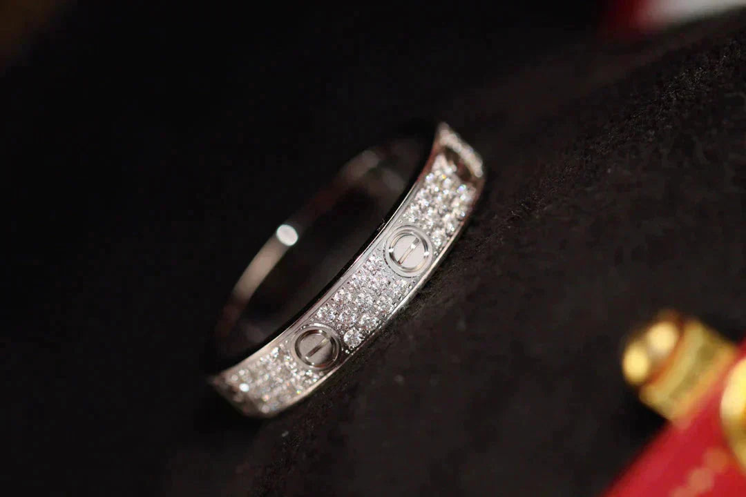 [Windsor Jewelry]LOVE RING 3.6MM DIAMOND PAVED