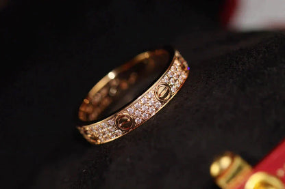 [Windsor Jewelry]LOVE RING 3.6MM DIAMOND PAVED