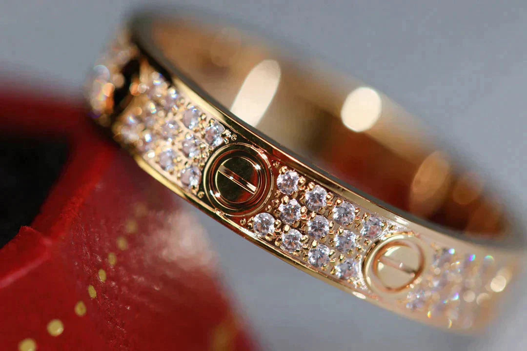 [Windsor Jewelry]LOVE RING 3.6MM DIAMOND PAVED