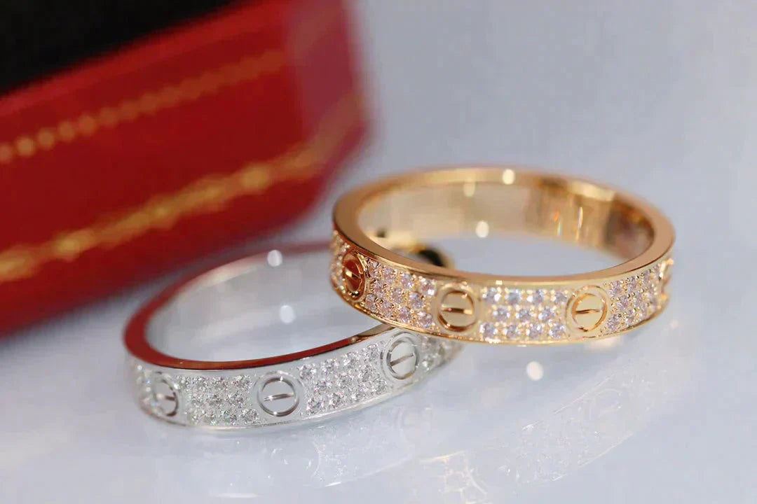 [Windsor Jewelry]LOVE RING 3.6MM DIAMOND PAVED