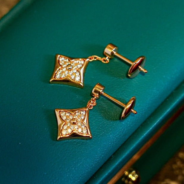 [Windsor Jewelry]STAR DIAMONDS EARRINGS GOLD