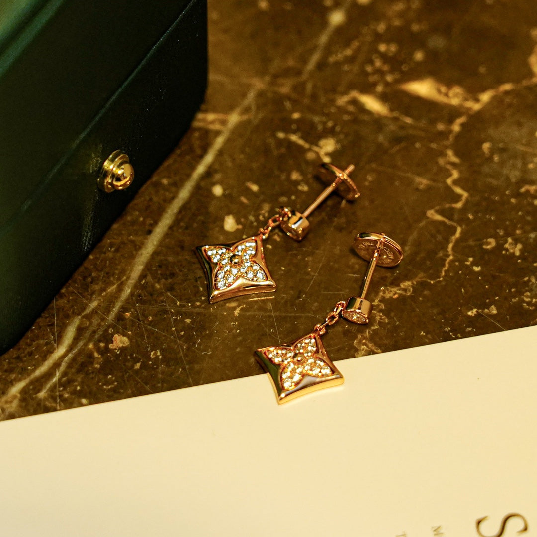 [Windsor Jewelry]STAR DIAMONDS EARRINGS GOLD
