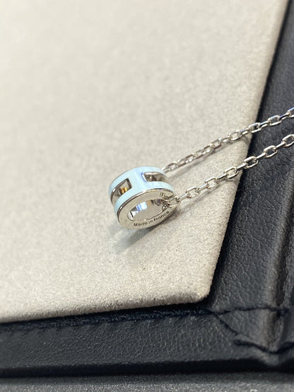 [Windsor Jewelry]POP H LIGHT BLUE NECKLACE