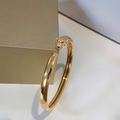 [Windsor Jewelry]PANTHERE GOLD DIAMOND OPEN BRACELET