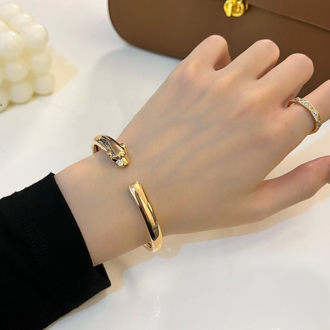 [Windsor Jewelry]PANTHERE GOLD OPEN BRACELET