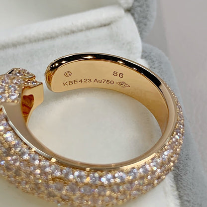 [Windsor Jewelry]PANTHERE PINK GOLD DIAMOND RING
