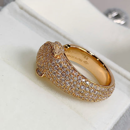 [Windsor Jewelry]PANTHERE PINK GOLD DIAMOND RING