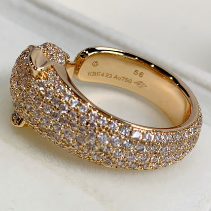 [Windsor Jewelry]PANTHERE PINK GOLD DIAMOND RING