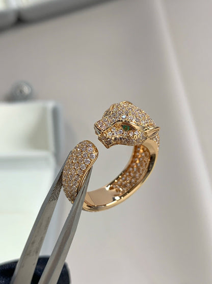 [Windsor Jewelry]PANTHERE PINK GOLD DIAMOND RING