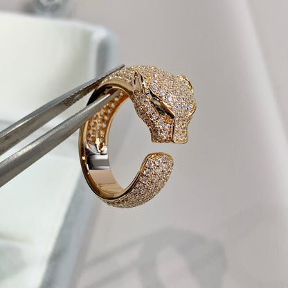 [Windsor Jewelry]PANTHERE PINK GOLD DIAMOND RING