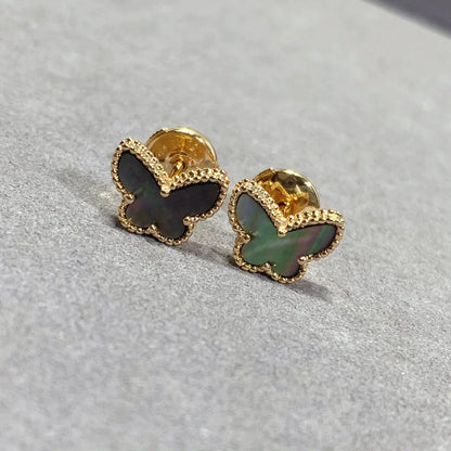[Windsor Jewelry]BUTTERFLY DARK MOP  EARRINGS