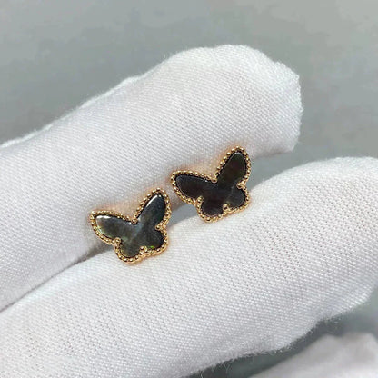 [Windsor Jewelry]BUTTERFLY DARK MOP  EARRINGS