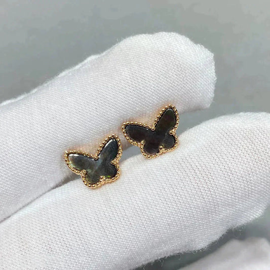 [Windsor Jewelry]BUTTERFLY DARK MOP  EARRINGS