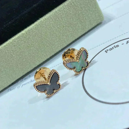[Windsor Jewelry]BUTTERFLY DARK MOP  EARRINGS