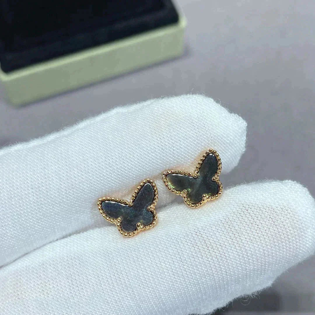 [Windsor Jewelry]BUTTERFLY DARK MOP  EARRINGS