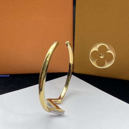 [Windsor Jewelry]VOLTE UPSITE DOWN DIAMOND GOLD OPEN BRACELET