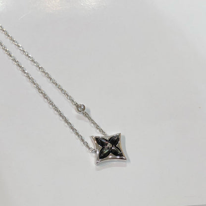 [Windsor Jewelry]STAR BLACK MOP NECKLACE