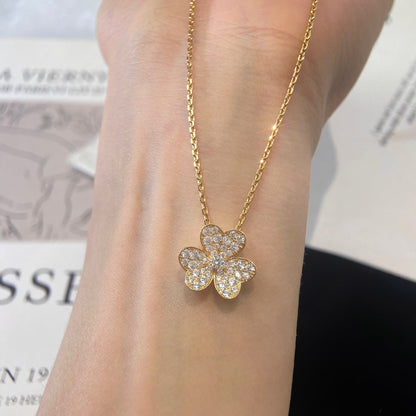 [Windsor Jewelry]FLOWER DIAMOND NECKLACE