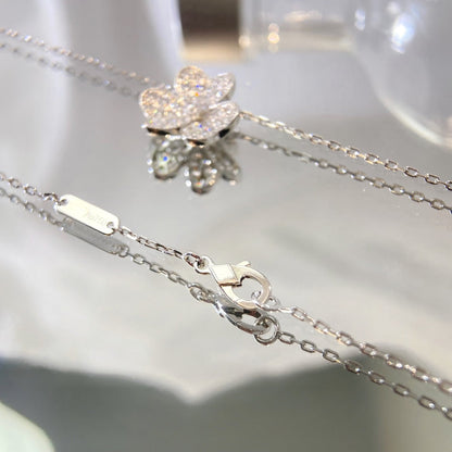 [Windsor Jewelry]FLOWER DIAMOND NECKLACE
