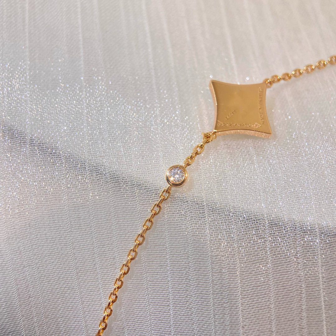 [Windsor Jewelry]COLOR STAR CARNELIAN PINK GOLD DIAMOND BRACELET
