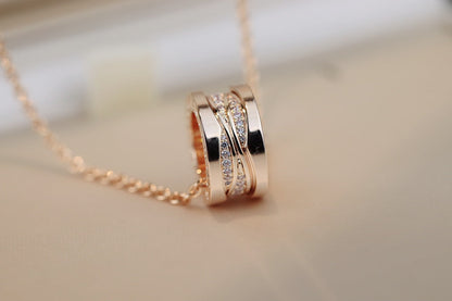[Windsor Jewelry]ZERO 1 PINK GOLD DIAMOND NECKLACE