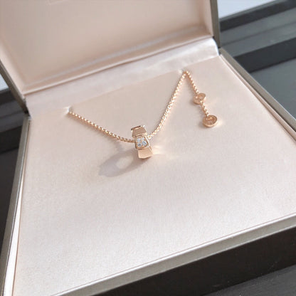 [Windsor Jewelry]SERPENTI PEDANT DIAMOND PINK GOLD NECKLACE