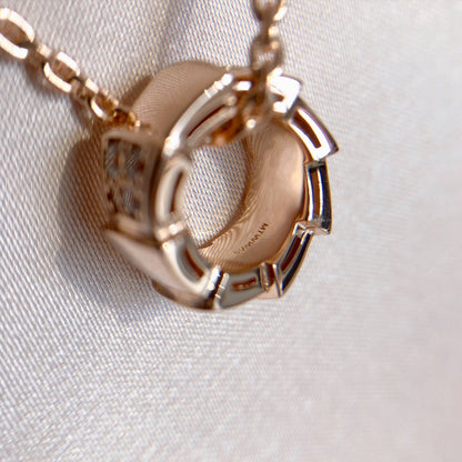 [Windsor Jewelry]SERPENTI PEDANT DIAMOND PINK GOLD NECKLACE
