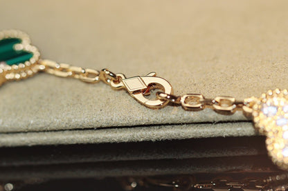 [Windsor Jewelry]CLOVER 20 MOTIFS ONYX ROSE GOLD